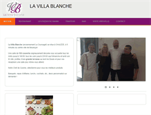 Tablet Screenshot of lavilla-blanche.com